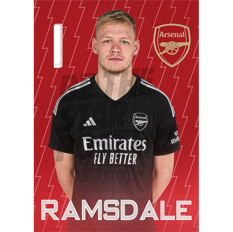 Arsenal FC Ramsdale 23/24 Headshot Poster
