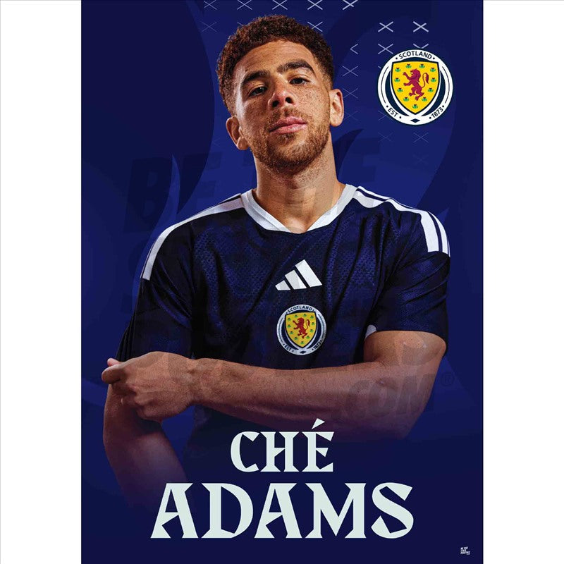 Scotland Che Adams 25/26 Headshot Poster