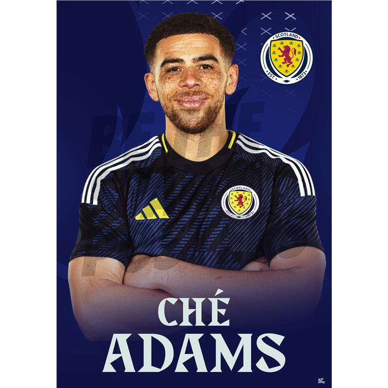 Scotland Che Adams 24/25 Home Headshot Poster