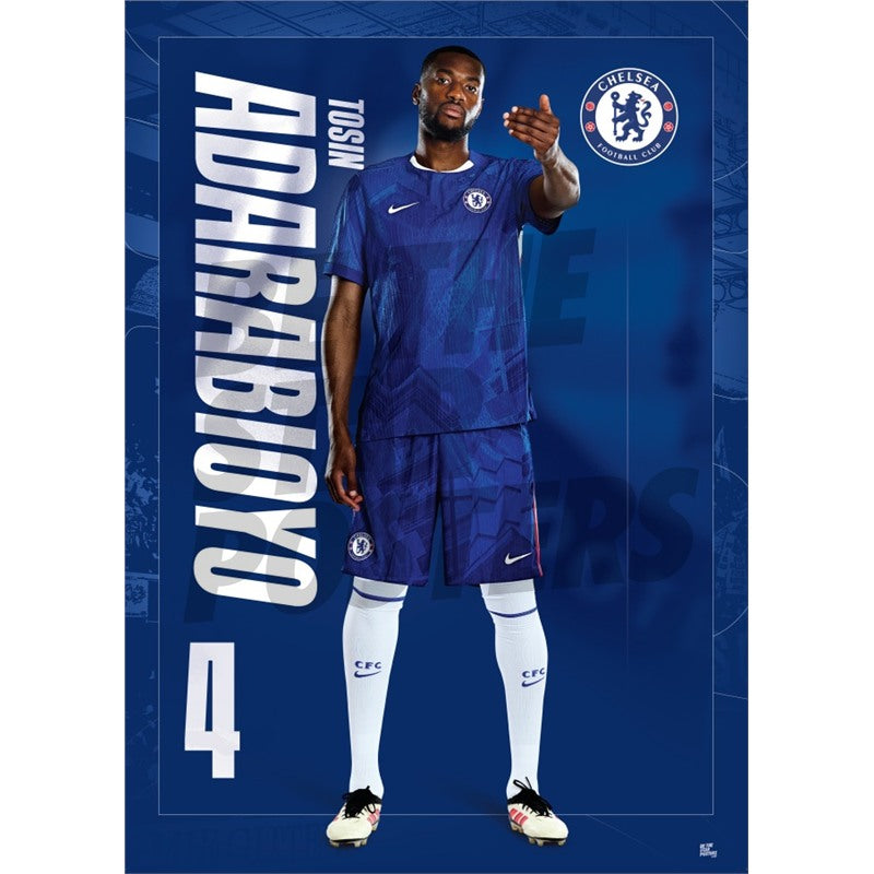 Chelsea FC Tosin 25/26 Headshot Poster