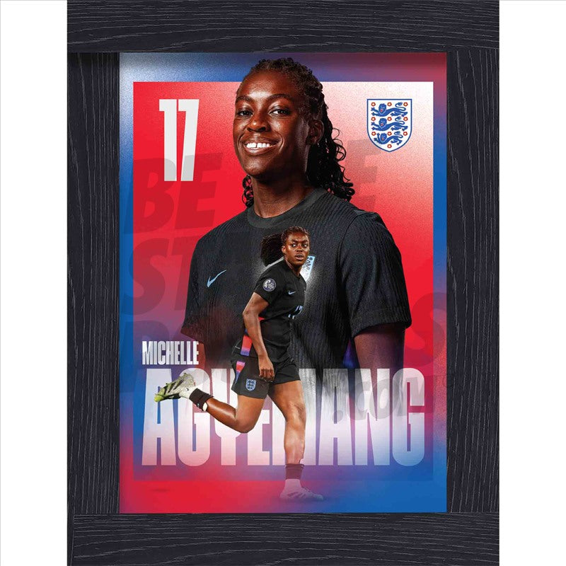 Lionesses Agyemang 25/26 Away Action Poster