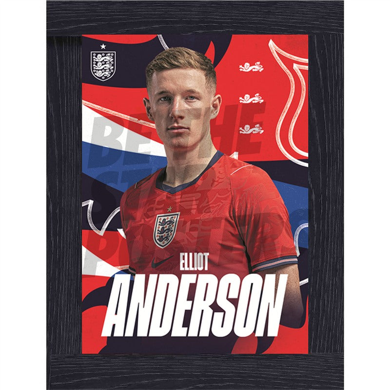 Elliot Anderson England 26/27 Away Headshot Poster