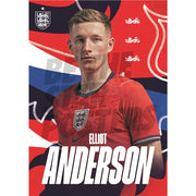 Elliot Anderson England 26/27 Away Headshot Poster