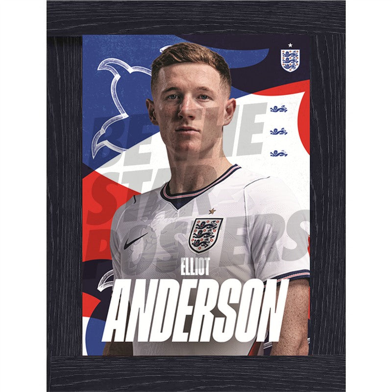 Elliot Anderson England 26/27 Home Headshot Poster