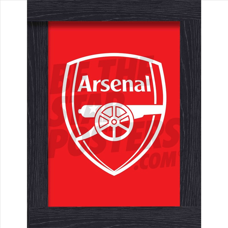 Arsenal FC Monotone Crest Poster