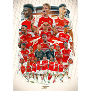 Arsenal FC Squad 23/24 Player Montage Poster