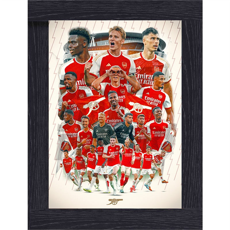 Arsenal FC Squad 23/24 Player Montage Poster