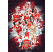 Arsenal Women FC Squad 22/23 Player Montage Poster