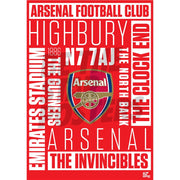Arsenal FC Word Poster