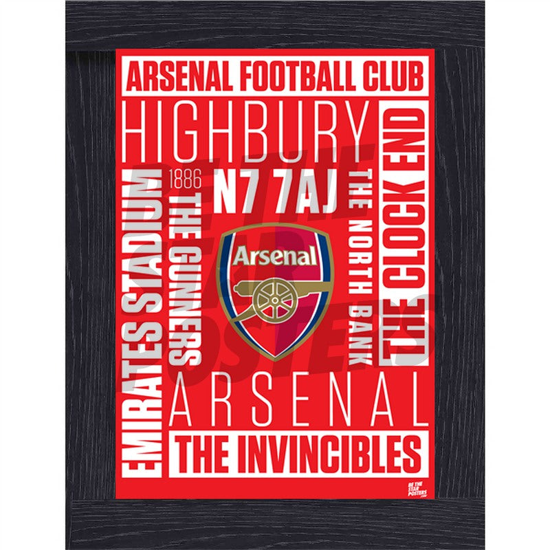 Arsenal FC Word Poster