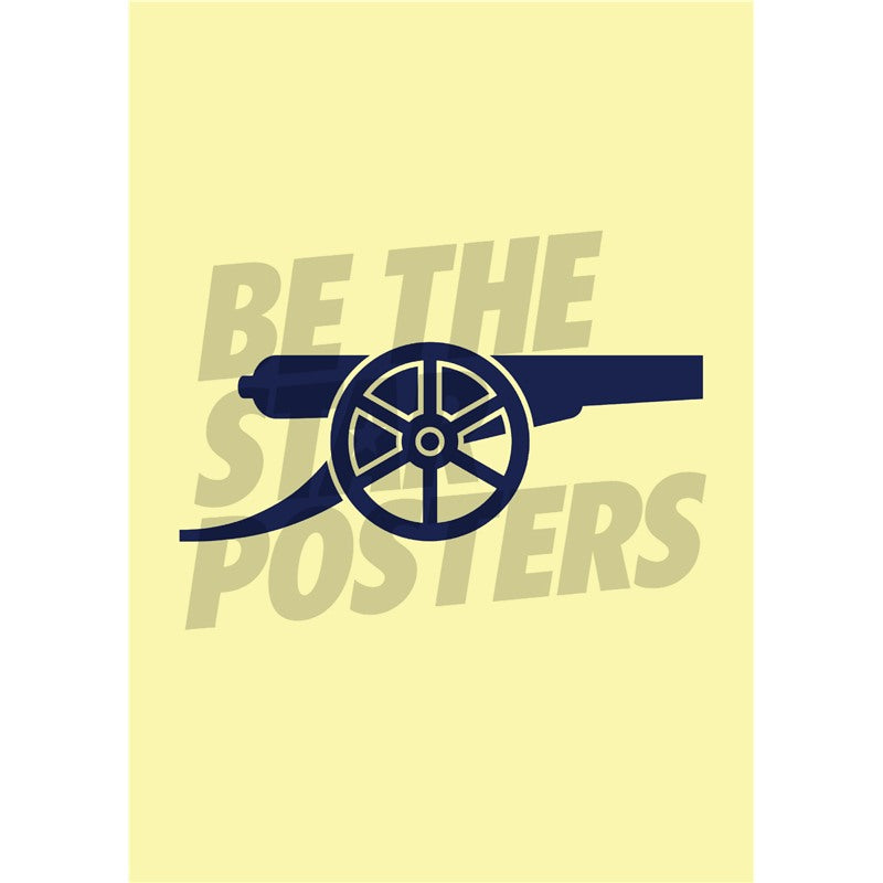 Arsenal FC Yellow Cannon Poster