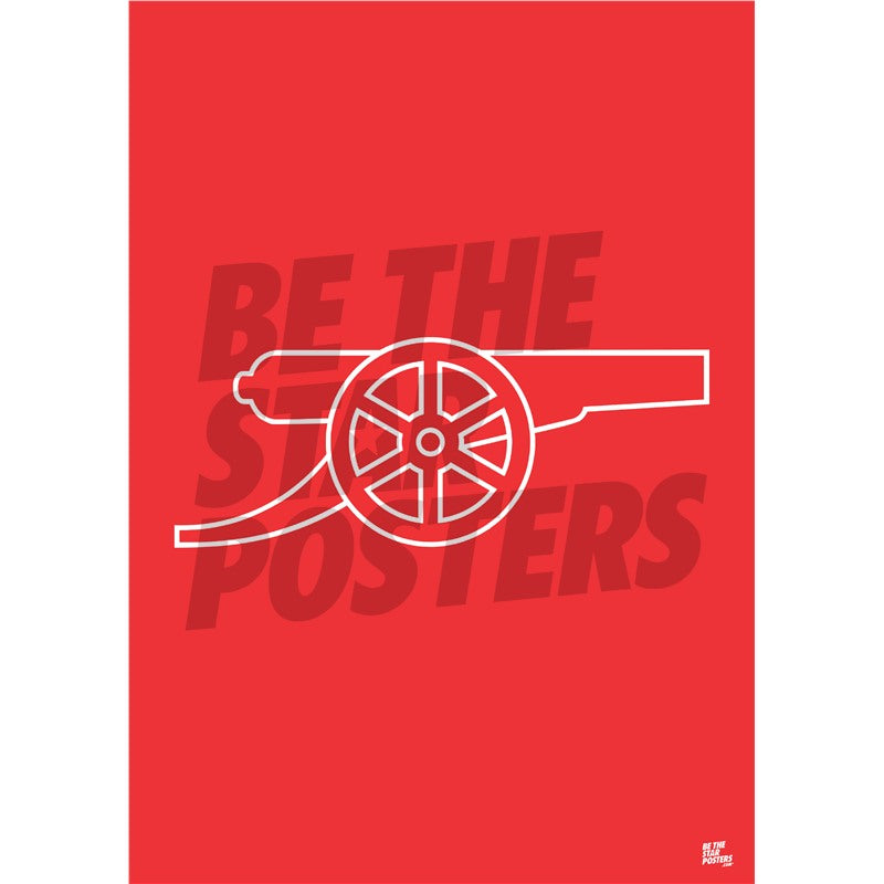 Arsenal FC Red Cannon Poster