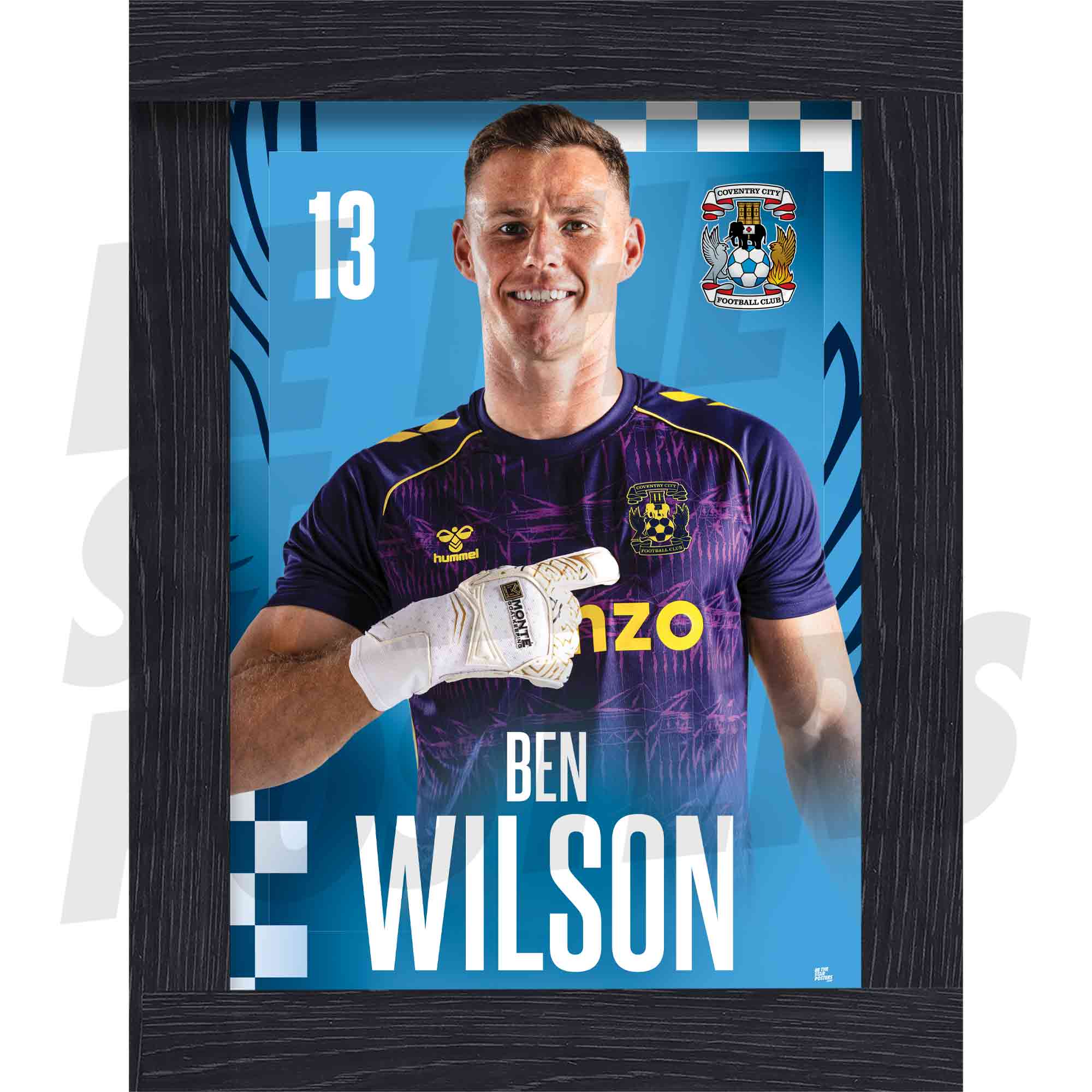 Coventry City FC Ben Wilson 25/26 Headshot Poster