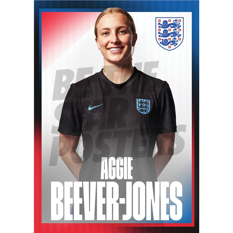 Lionesses Beever-Jones 25/26 Away Headshot Poster