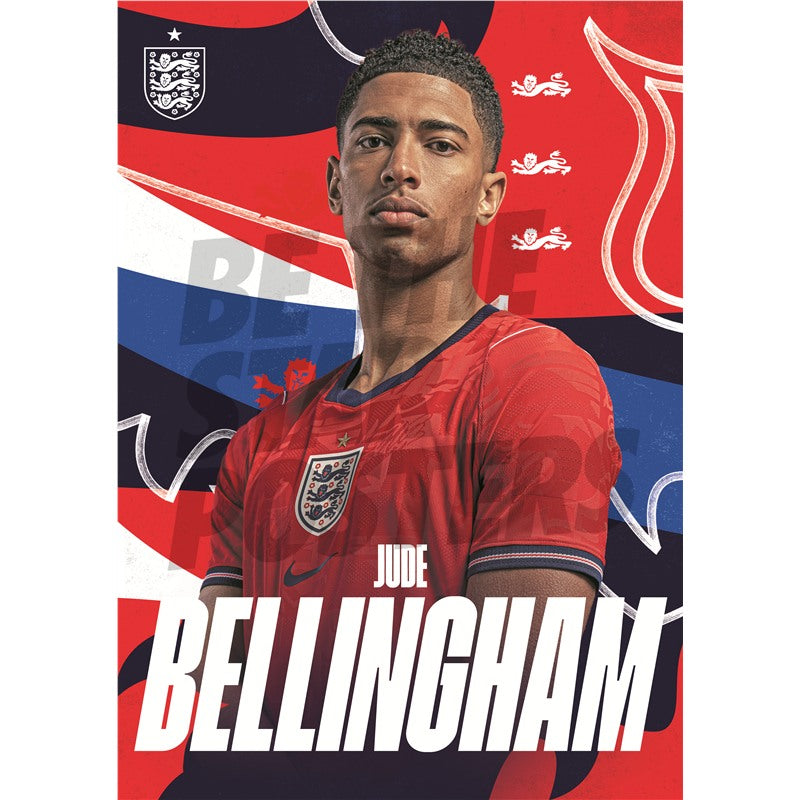 Jude Bellingham England 26/27 Away Headshot Poster