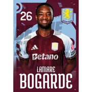 Aston Villa FC Lamare Bogarde 25/26 Headshot Poster