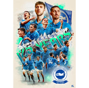 Brighton & Hove Albion 26/27 125th Anniversary Squad Montage Poster