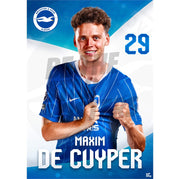 Brighton & Hove Albion Maxim De Cuyper 26/27 Headshot Poster