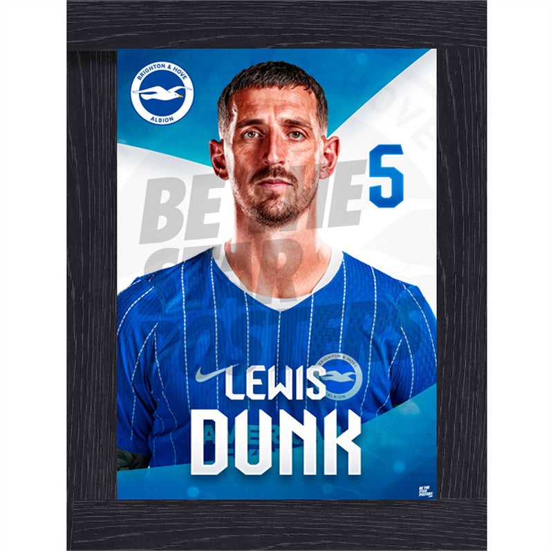 Brighton & Hove Albion Lewis Dunk 26/27 Headshot Poster