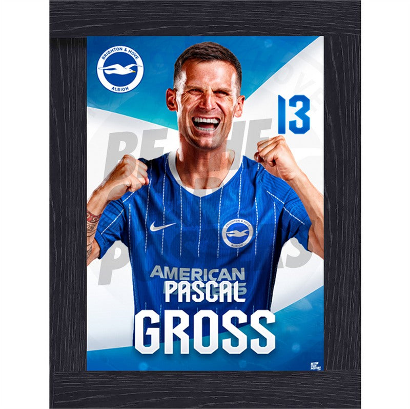 Brighton & Hove Albion Pascal Groß 26/27 Headshot Poster