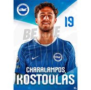 Brighton & Hove Albion Charalampos Kostoulas 26/27 Headshot Poster