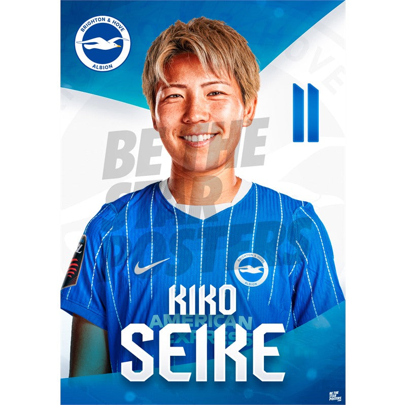 Brighton & Hove Albion Women Kiko Seike 26/27 Headshot Poster