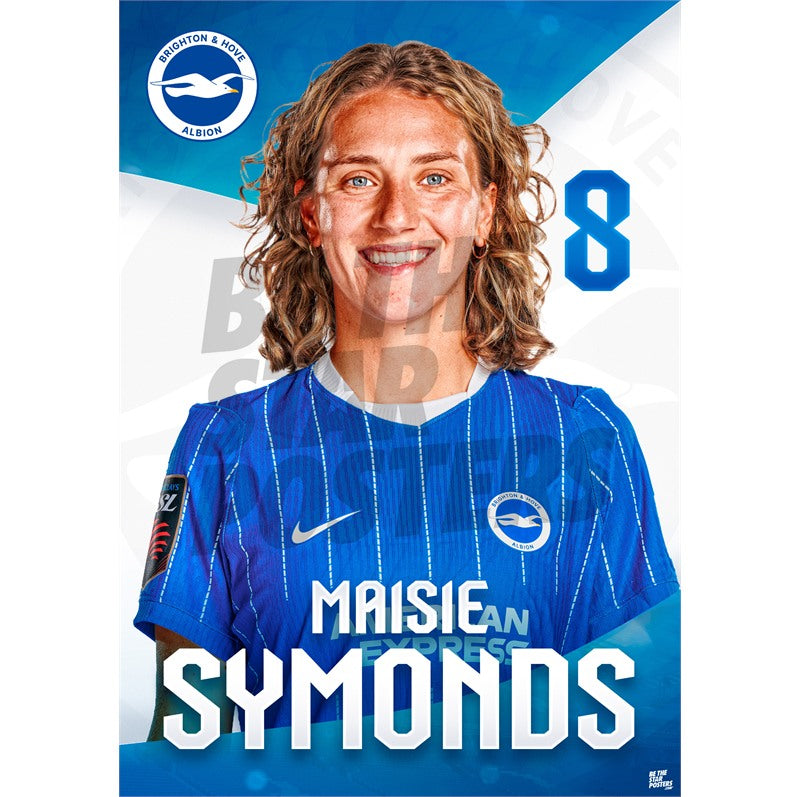 Brighton & Hove Albion Women Maisie Symonds 26/27 Headshot Poster