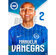 Brighton & Hove Albion Women Manuela Vanegas 26/27 Headshot Poster