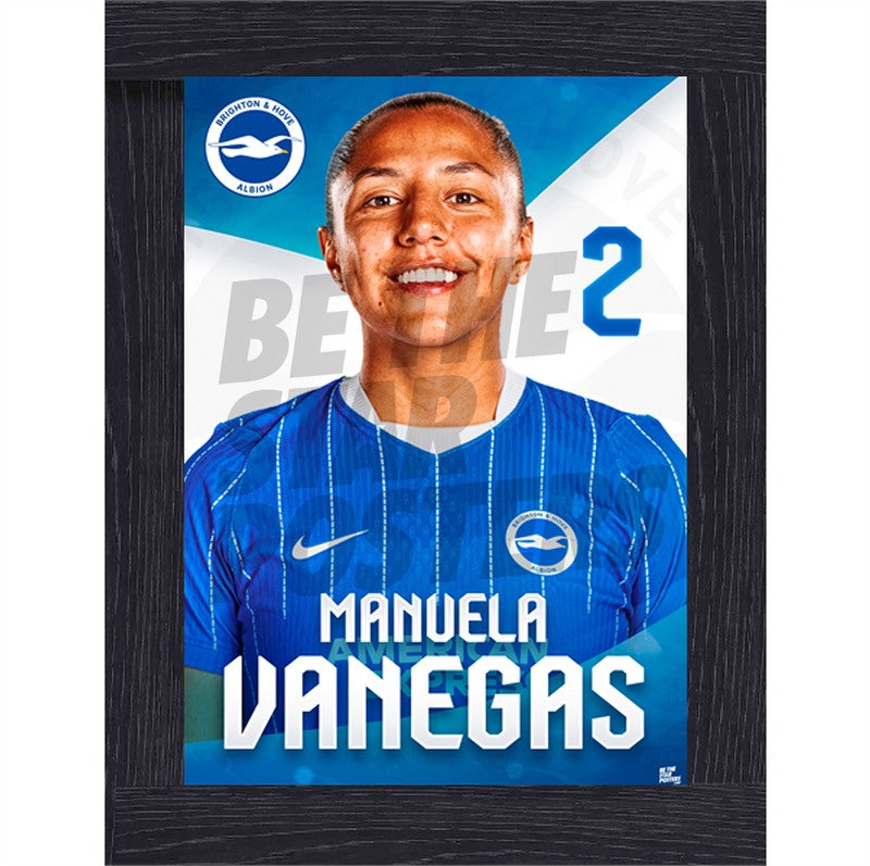 Brighton & Hove Albion Women Manuela Vanegas 26/27 Headshot Poster