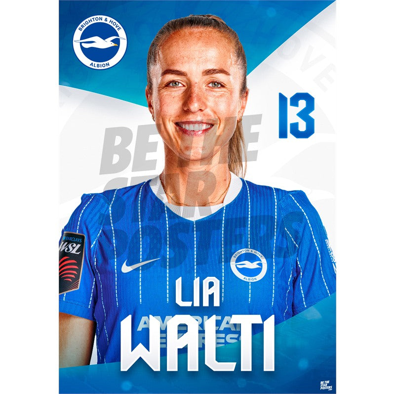 Brighton & Hove Albion Women Lia Wälti 26/27 Headshot Poster
