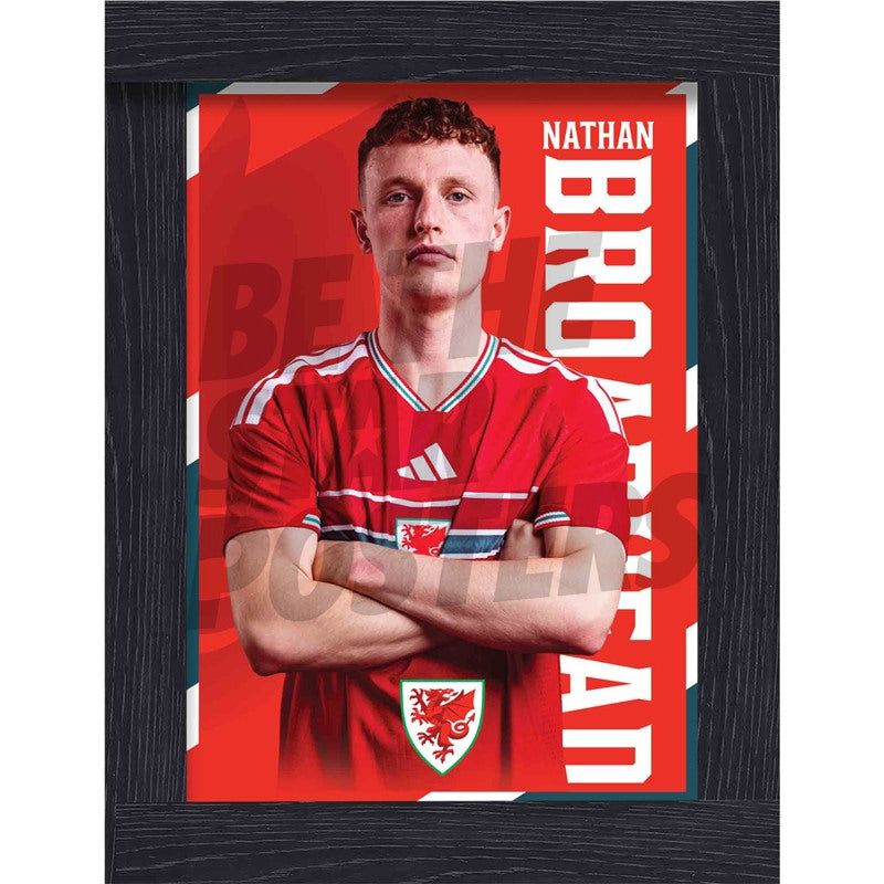 Wales Nathan Broadhead 2026 Headshot Poster