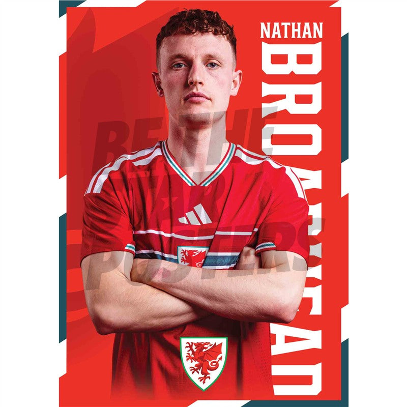 Wales Nathan Broadhead 2026 Headshot Poster