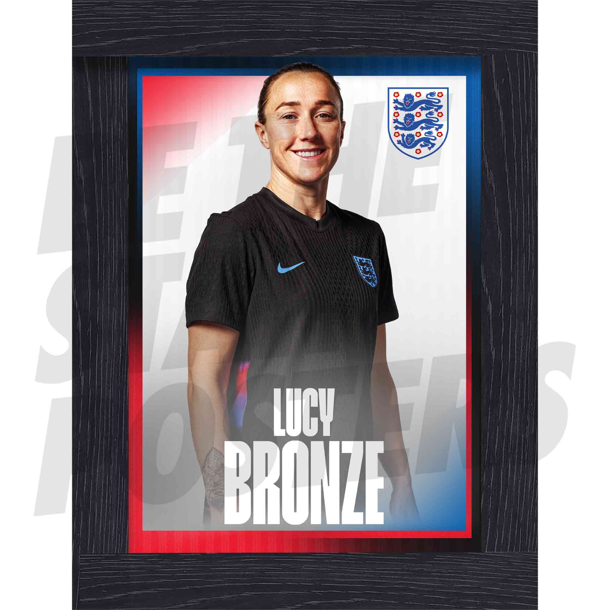 Lionesses Bronze 25/26 Away Headshot Poster