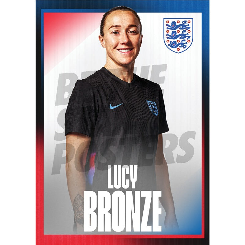 Lionesses Bronze 25/26 Away Headshot Poster