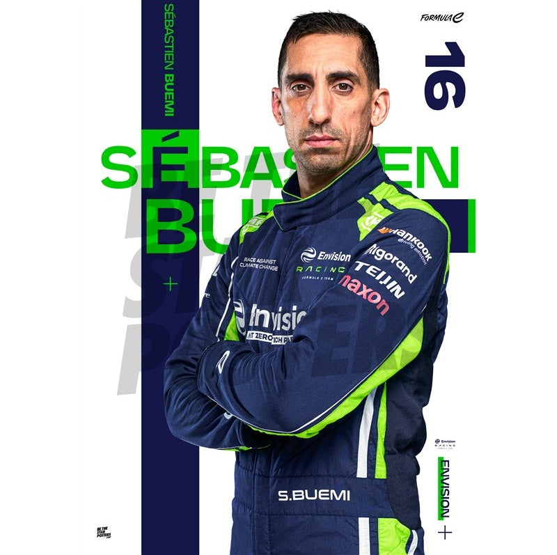 Sebastien Buemi Formula E Envision Racing Season 12 Poster