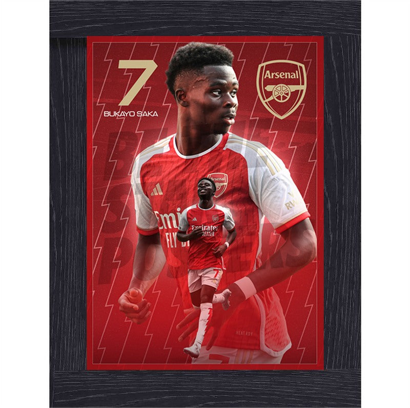 Arsenal FC Saka 23/24 Action Poster