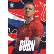 Dan Burn England 26/27 Away Headshot Poster