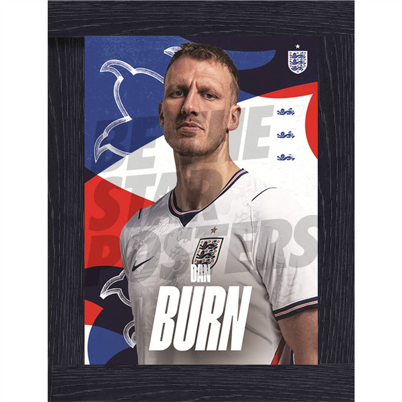Dan Burn England 26/27 Home Headshot Poster