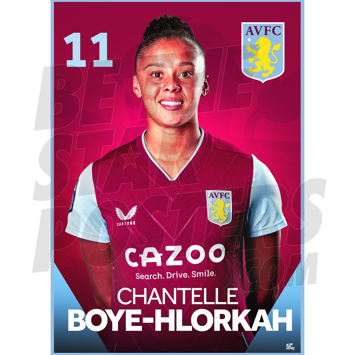 Aston Villa FC Boye-Hlorkah 22/23 Headshot Poster