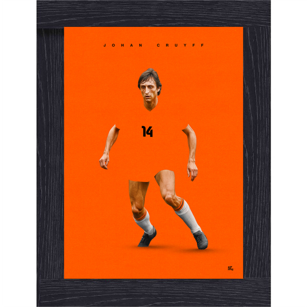 Johan Cruyff World Football Icons Poster