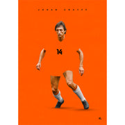 Johan Cruyff World Football Icons Poster