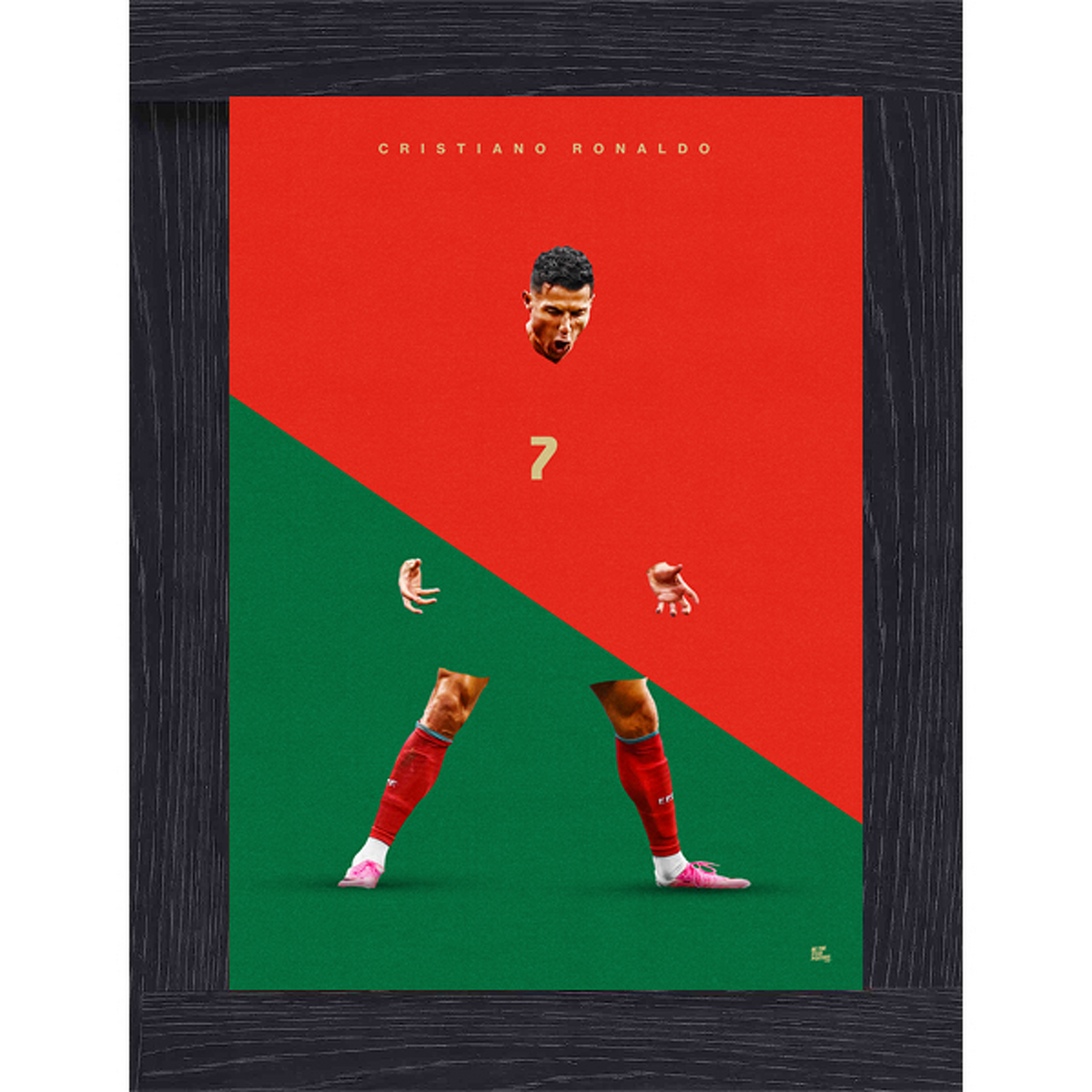 Cristiano Ronaldo World Football Icons Poster