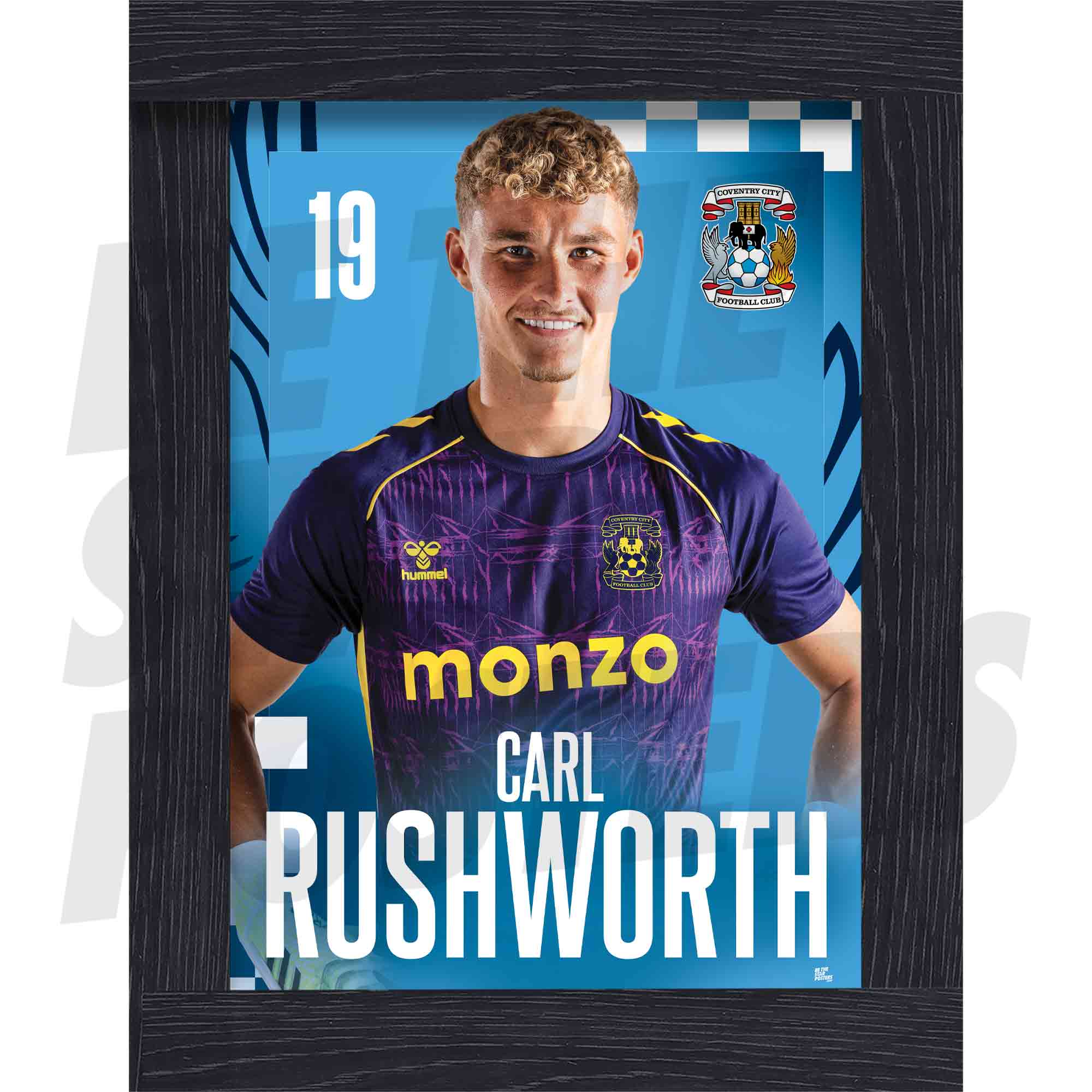 Coventry City FC Carl Rushworth 25/26 Headshot Poster