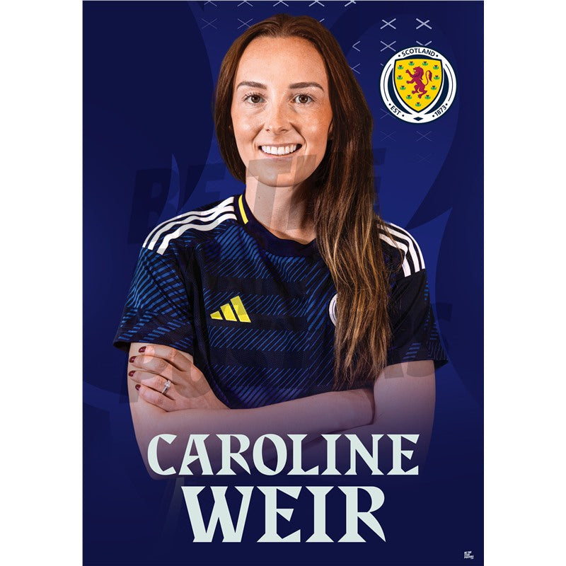 Scotland Caroline Weir 24/25 Home Headshot Poster