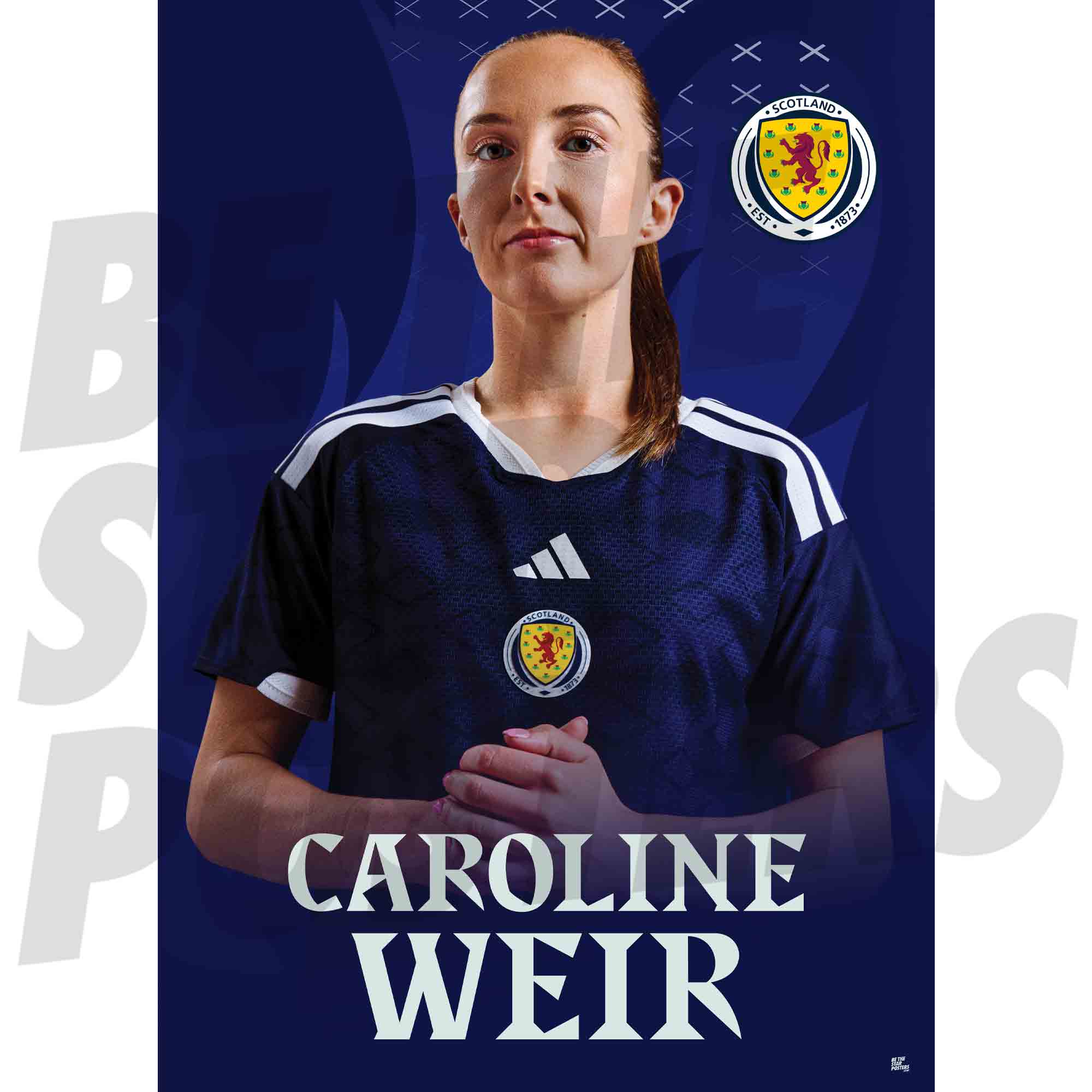 Scotland Caroline Weir 25/26 Headshot Poster