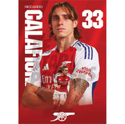 Arsenal FC Calafiori 24/25 Action Poster