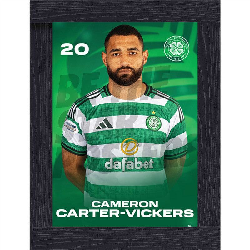 Celtic FC Cameron Carter-Vickers 25/26 Headshot Poster