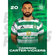 Celtic FC Cameron Carter-Vickers 25/26 Headshot Poster