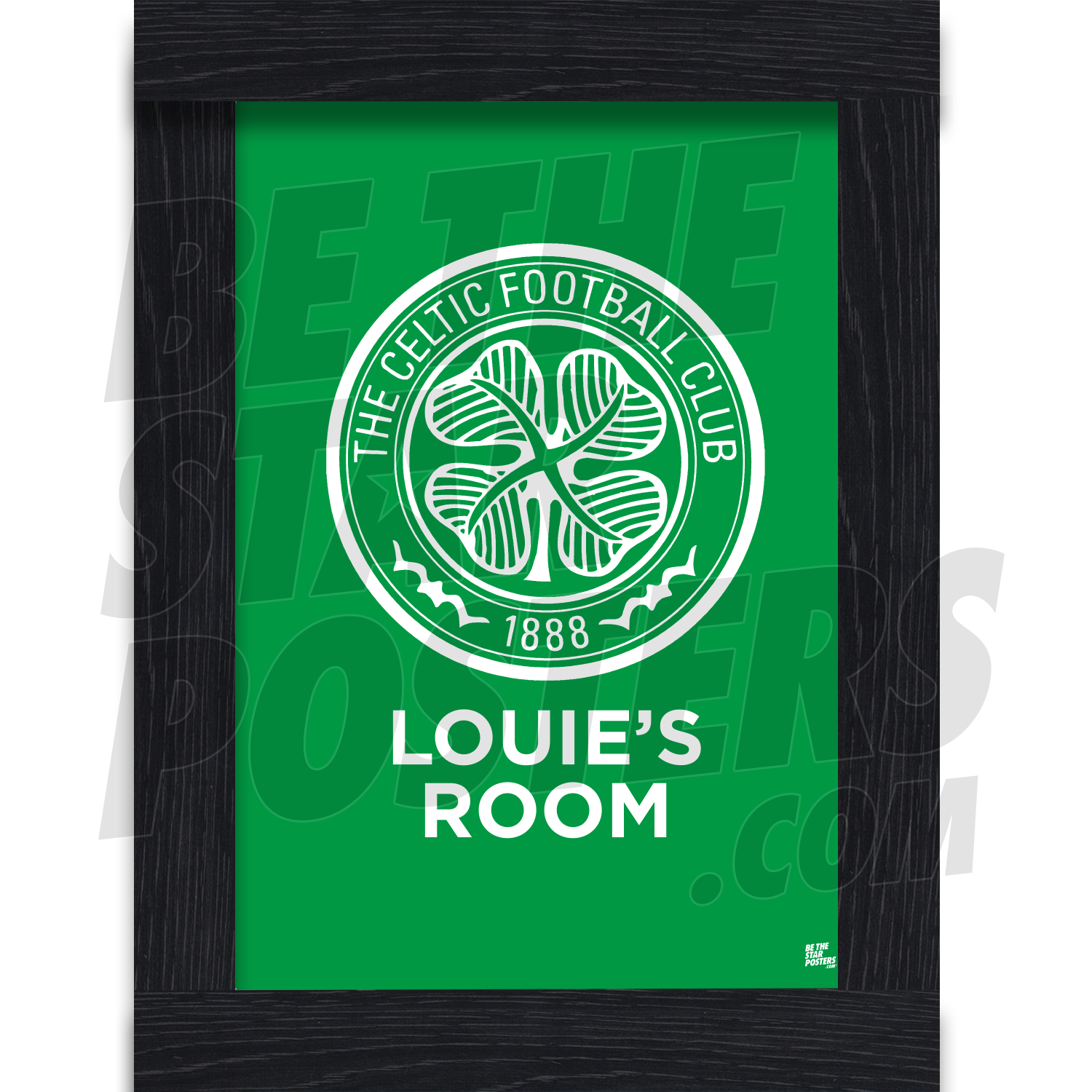 Celtic FC Personalised Crest Poster