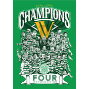 Celtic FC Squad 24/25 Champions Montage Poster